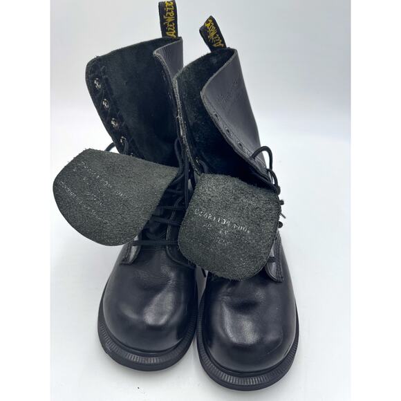 RARE 90s Dr. Martens Made In England 10-Eye Lace Up Boots Size Size 6 Women - Picture 4 of 10